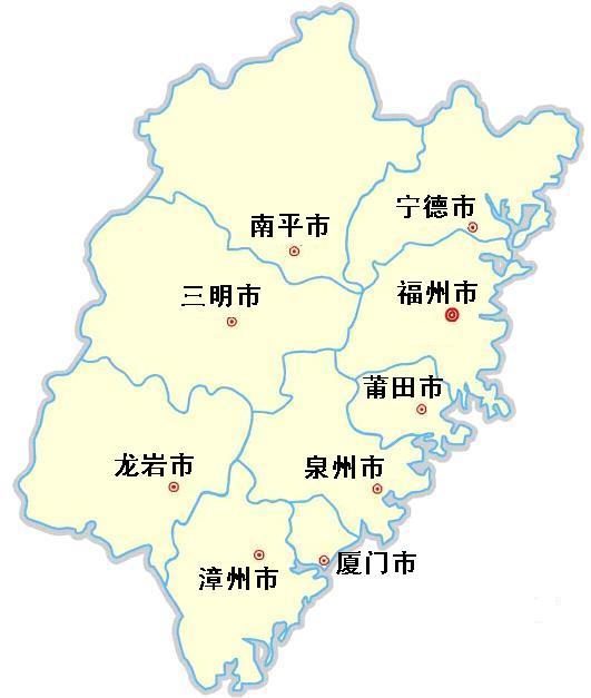 福建省地图全图可放大图片