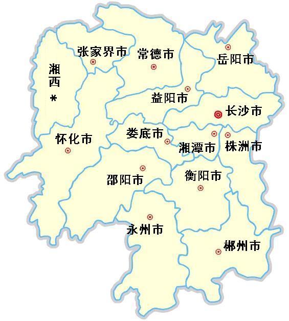 湖南省地图 简图图片
